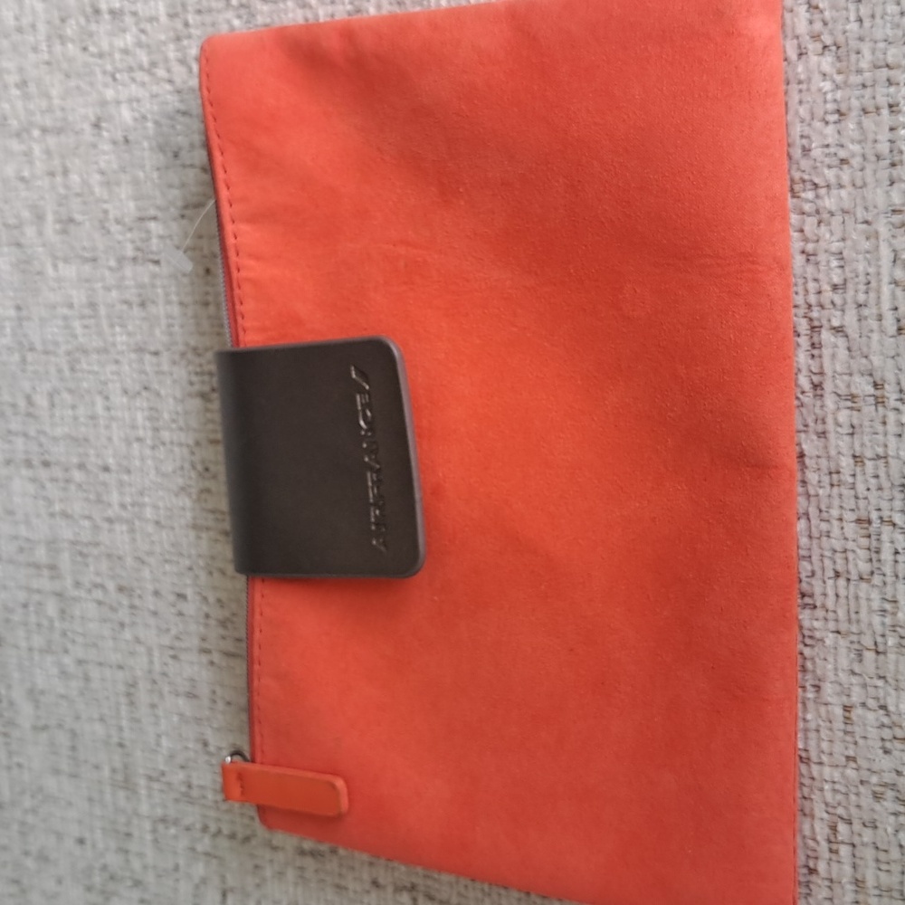 Air France Hermès-colored Business Class Pouch Bag